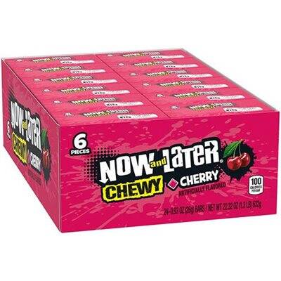 Now & Later Cerise 24 pièces