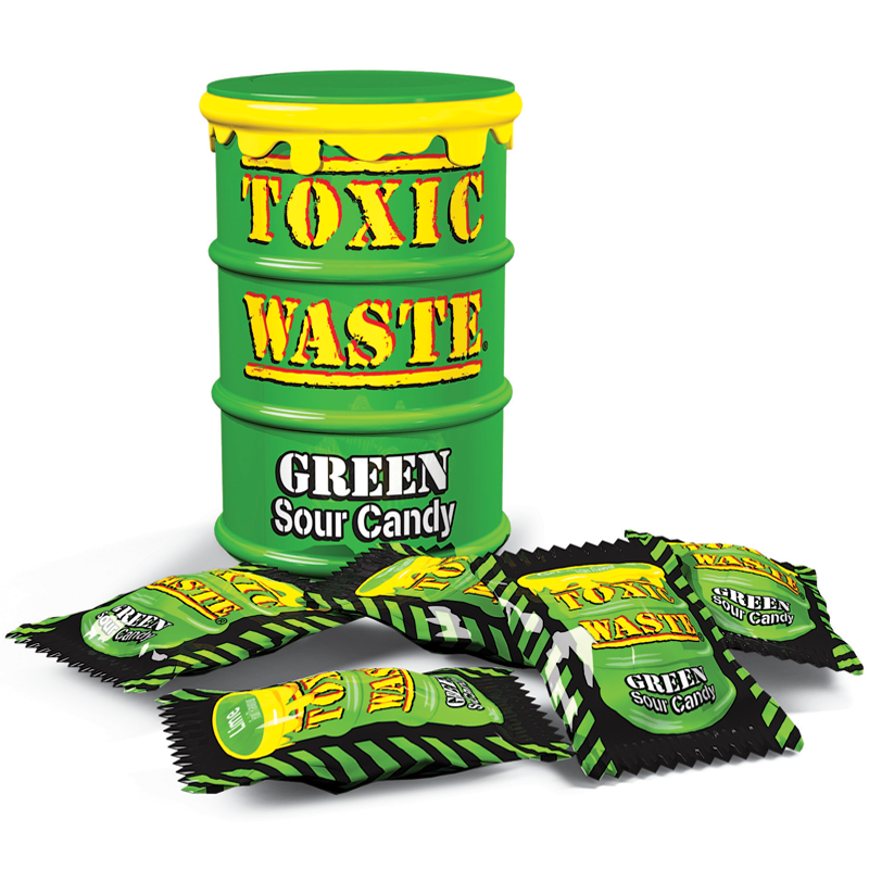 Toxic Waste Grüne Saure Bonbons, 42 g