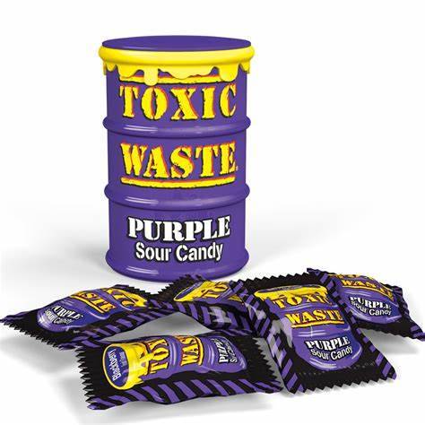 Toxic Waste Lila Saure Bonbons Trommel 42g