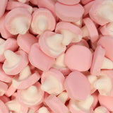 Saure Bonbons mit blauer Zunge