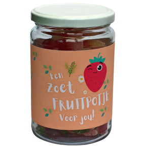 Een zoet fruitpotje voor jou! - Thiescandyz