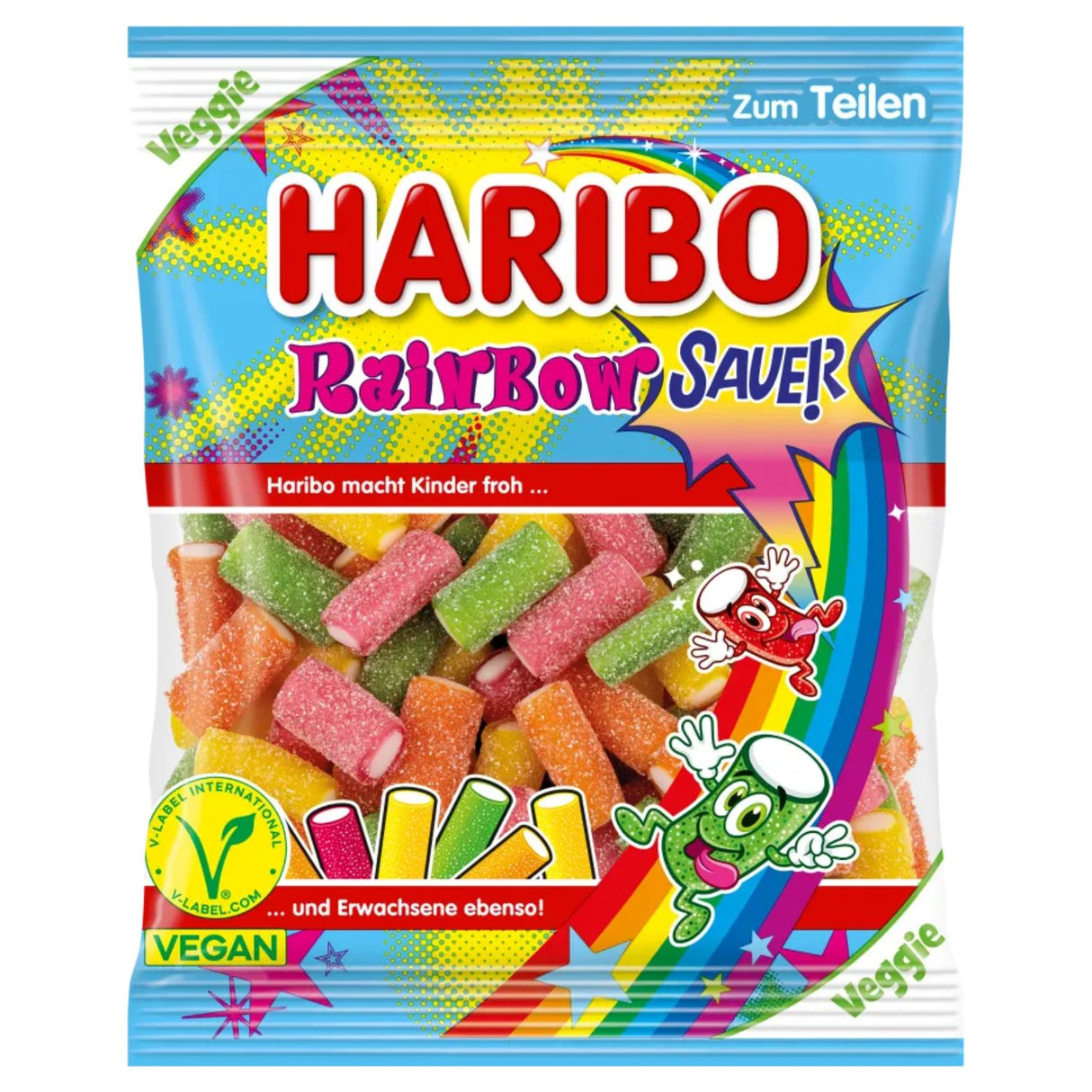 Haribo Rainbow Zour Veggie 160g