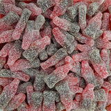 Saure Bonbons mit blauer Zunge