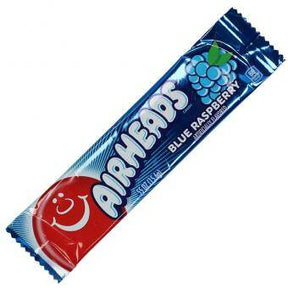 Airheads Blue Raspberry Amerikaans snoep in blauwe verpakking, ThiesCandyz assortiment