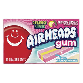 Airheads gum raspberry lemonade suikervrije kauwgom, roze verpakking, Amerikaans snoep bij ThiesCandyz