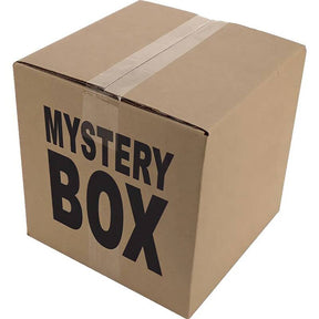 Mysterybox ThiesCandyz kartonnen doos met zwarte tekst, verrassingspakket snoep