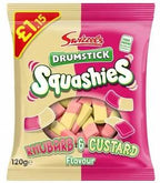 Squashies Rhubarb & Custard 12x120g - Thiescandyz